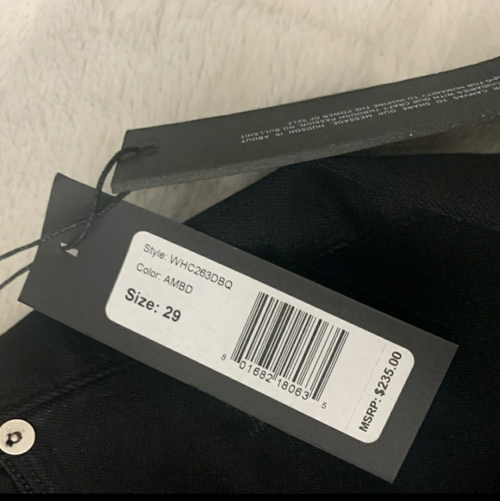 Hudson Black distressed ankle jeans - Picture 3 of 4